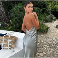 Sleeveless Maxi Dress with Straps - Luna-Grey-XS-State of Style