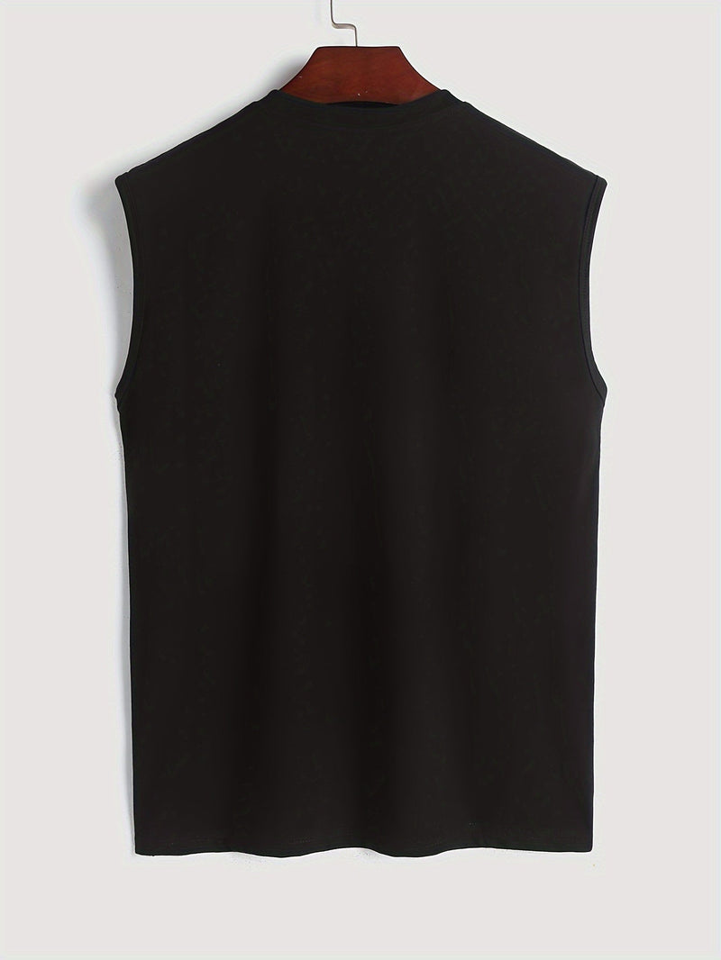 Sleeveless shirt with bird print cotton summer look - Noah (1+1 FREE)-White-M(48)-State of Style