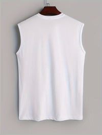 Sleeveless shirt with bird print cotton summer look - Noah (1+1 FREE)-White-M(48)-State of Style