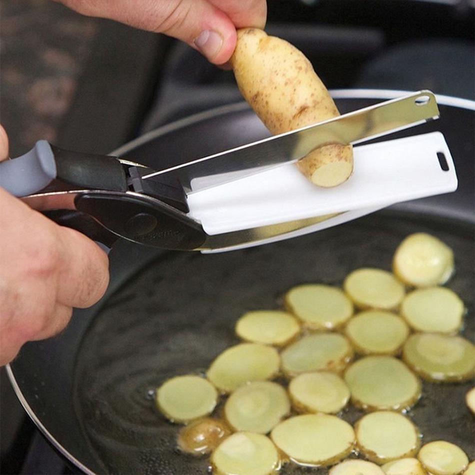 SliceSmart 2-in-1 Kitchen Cutter-State of Style
