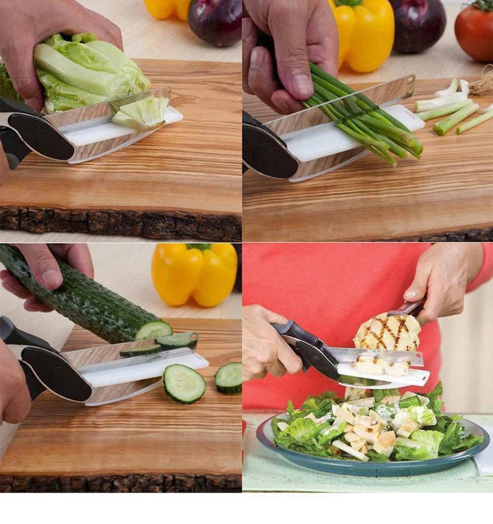 SliceSmart 2-in-1 Kitchen Cutter-State of Style