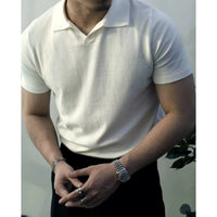 Slim Fit Men's Polo Shirt with Zip – Fabrizio-Black-S-State of Style