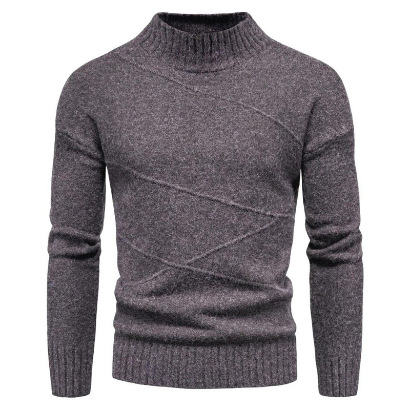 Slim Fit Men's Sweater - Orion-Grey-M-State of Style