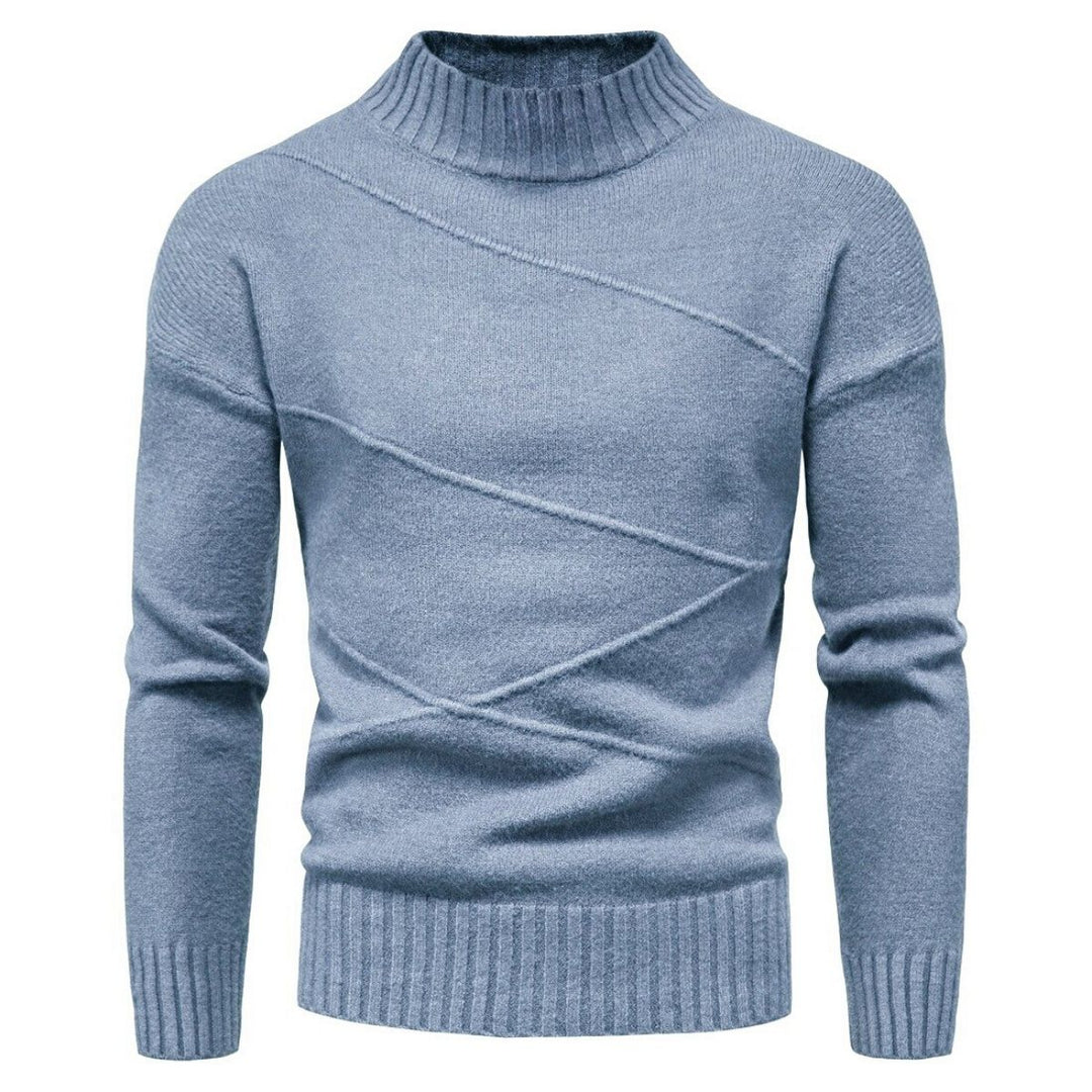 Slim Fit Men's Sweater - Orion-Light Blue-M-State of Style