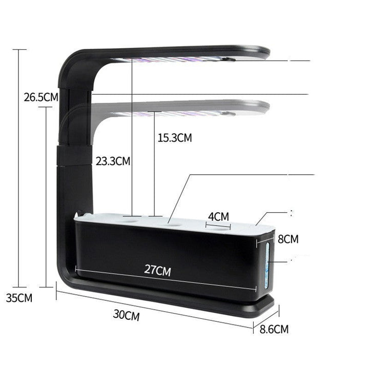 Slim Hydroponic Plant System for Indoors - GreenBloom Hydro-Black-State of Style