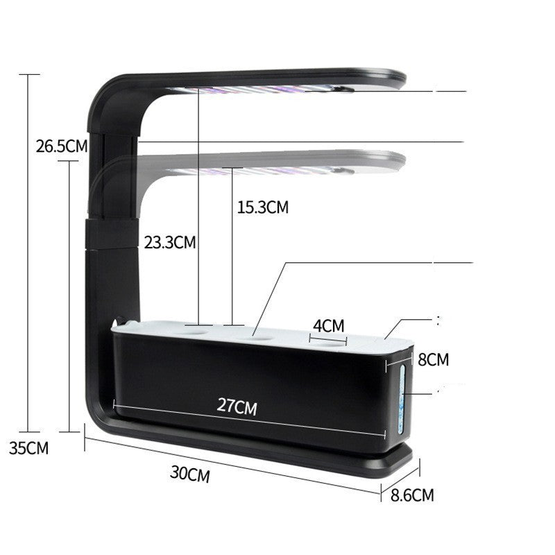 Slim Hydroponic Plant System for Indoors - GreenBloom Hydro-Black-State of Style