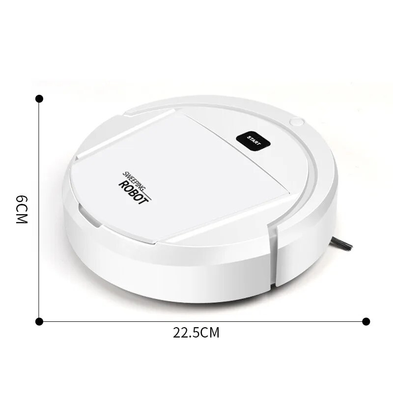 Slim Smart Robot Vacuum for Effortless Cleaning - SmartClean-Black-State of Style