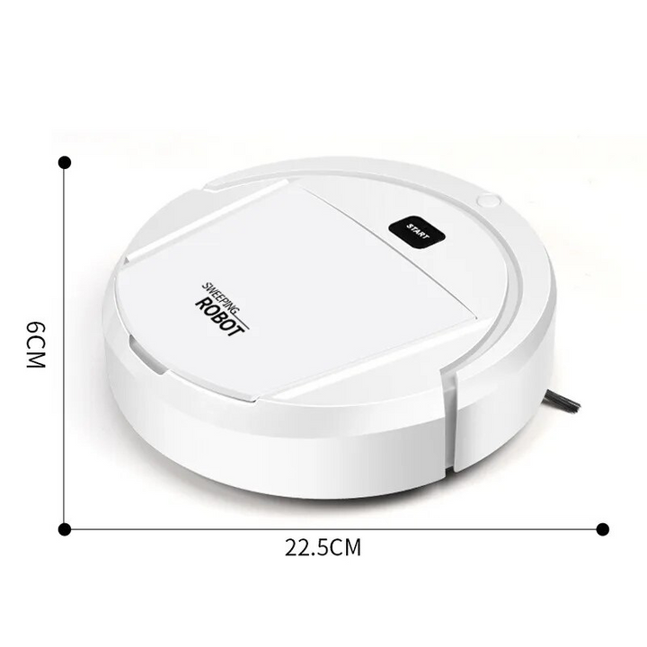 Slim Smart Robot Vacuum for Effortless Cleaning - SmartClean-Black-State of Style