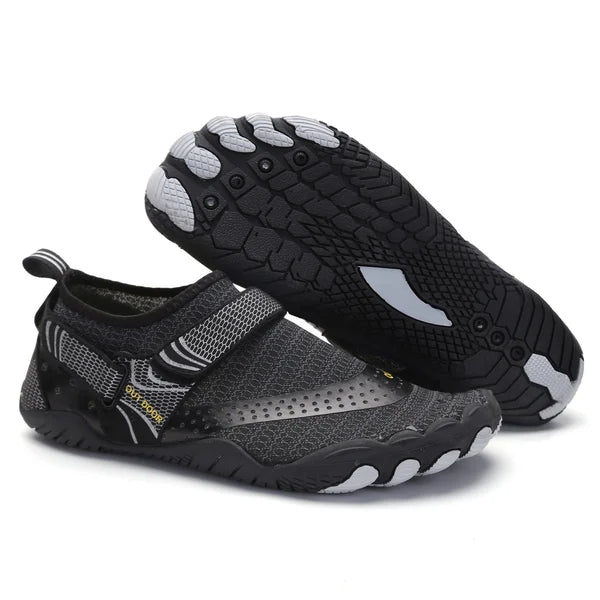 Slip-resistant & Orthopaedic for Men - Barefoot Water Shoes HydroFlex-Black-3.5-State of Style
