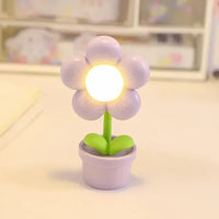 Small Flower Relaxing Table Lamp - BlossomGlow-Purple-State of Style