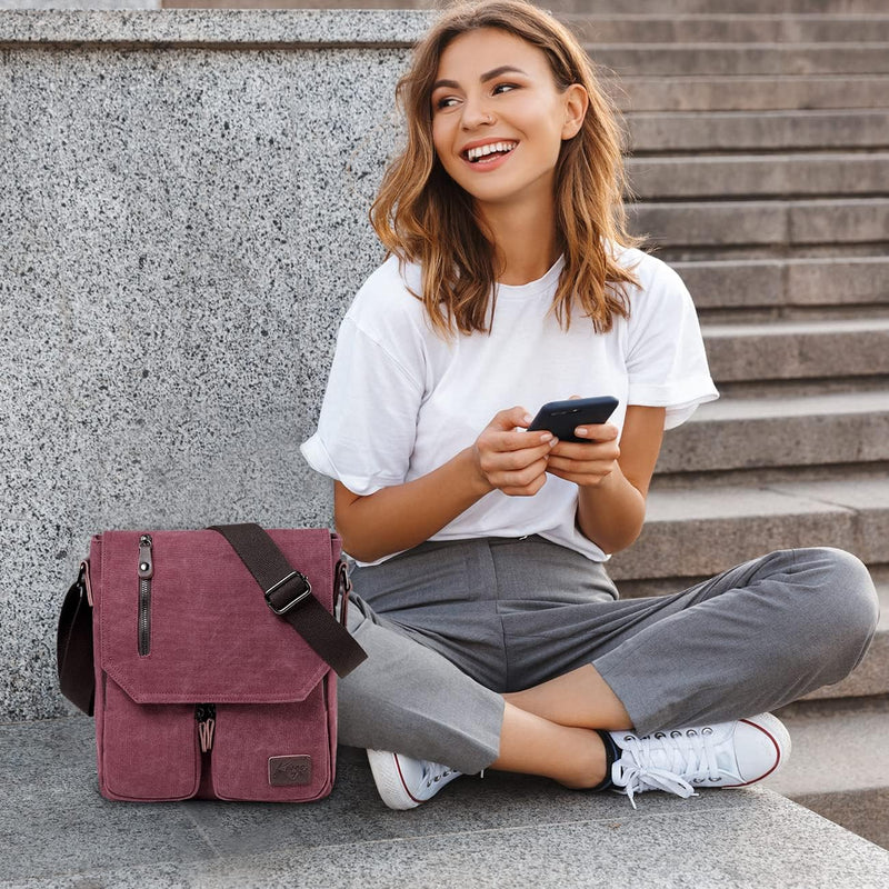 Compact Canvas Crossbody Messenger Bag – Renan