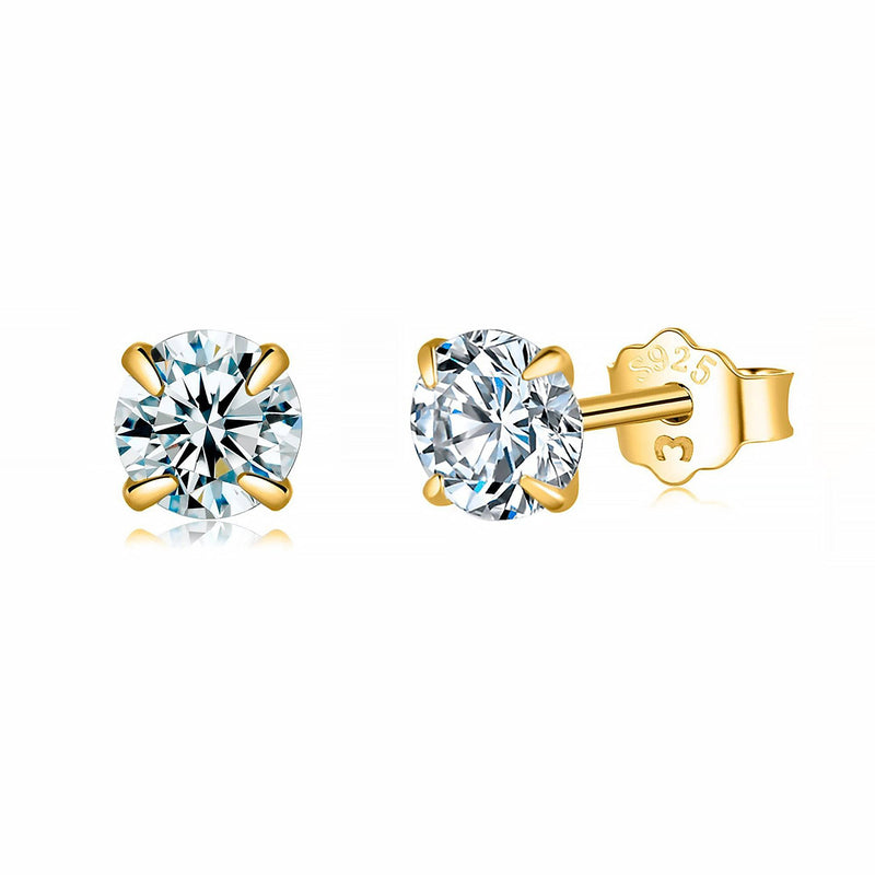Small Zirconia Earrings - Lynette-2 mm-Silver-State of Style