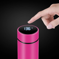 Smart Insulated Bottle with LED Temperature Display-Black-State of Style