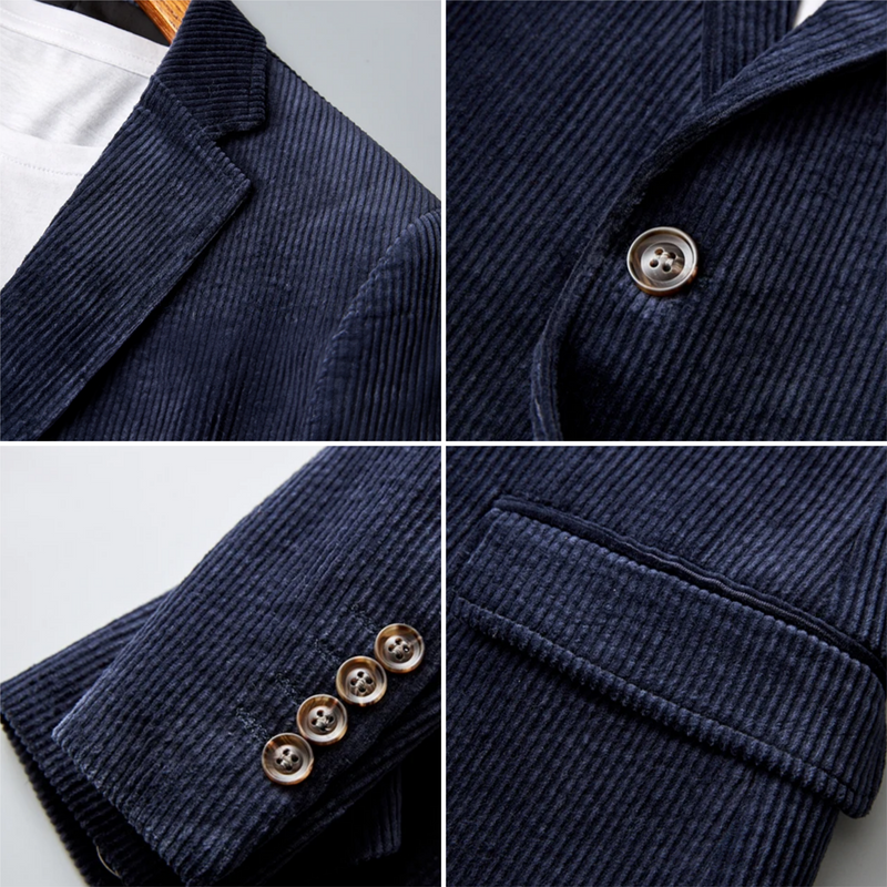 Smart Men’s Corduroy Blazer - Vincent-Brown-S-State of Style
