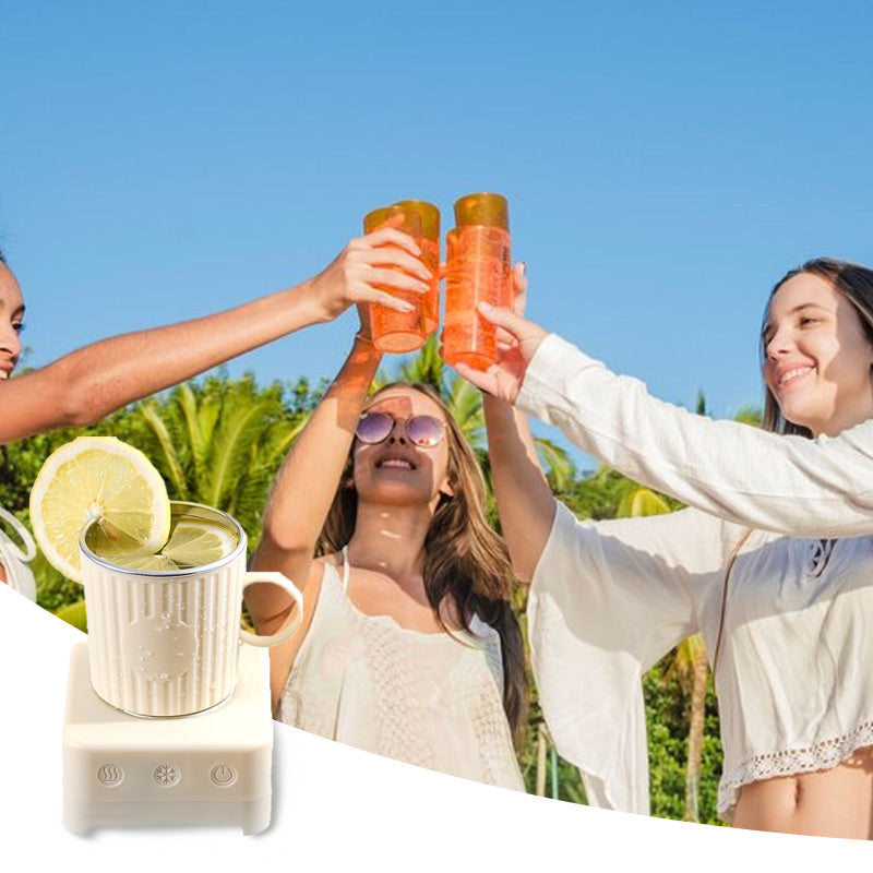 Smart Mug with Quick Cooling and Heating - ThermoMug-Yellow-State of Style