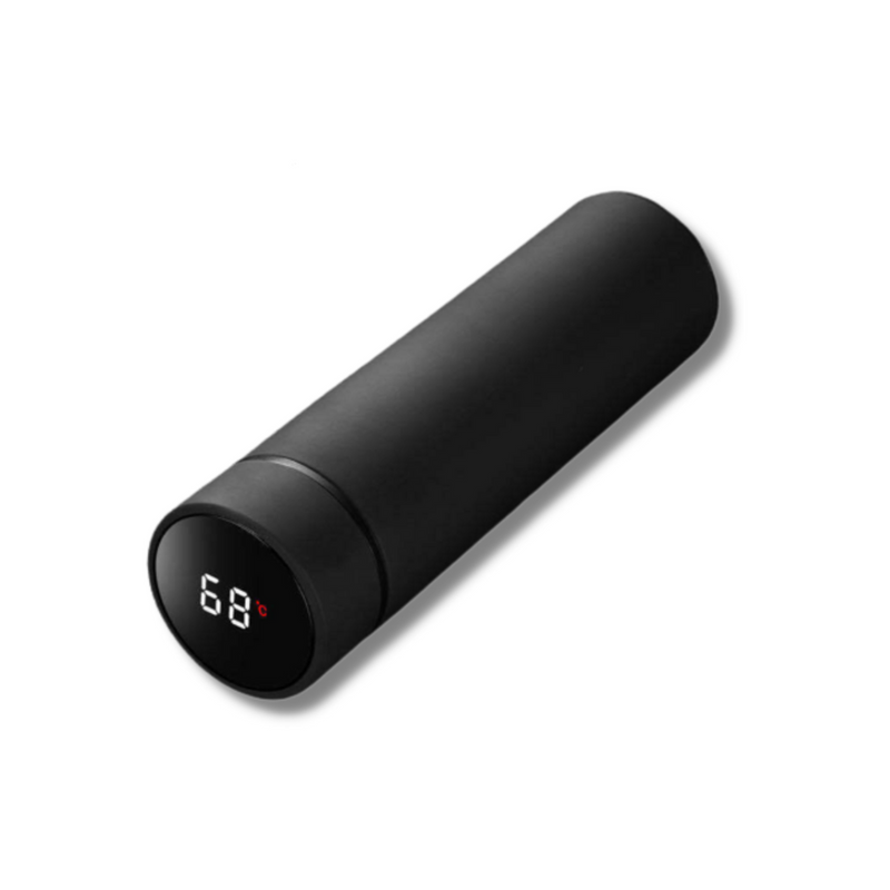 Smart Thermos Bottle with Digital Temperature Display - TempKeeper-Black-State of Style