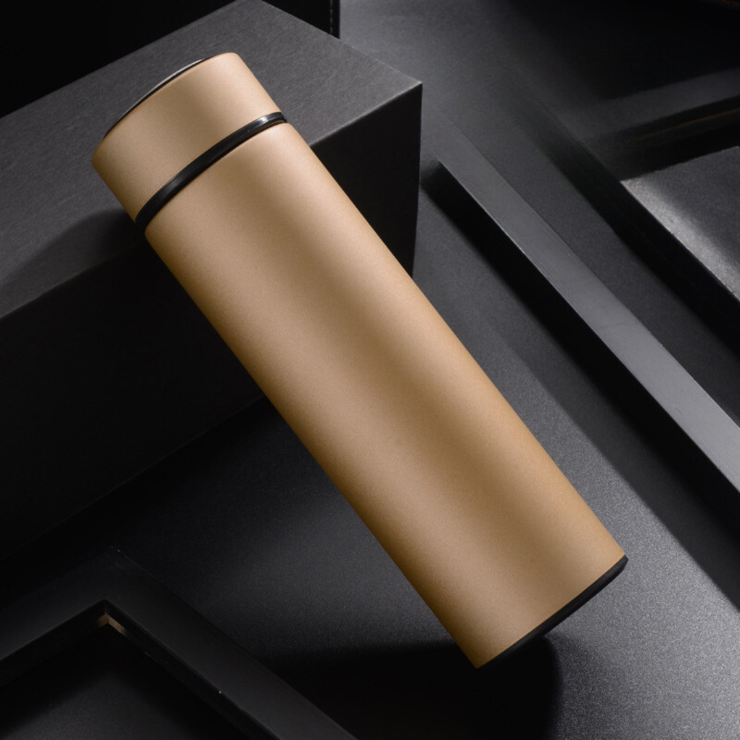 Smart Thermos Bottle with Digital Temperature Display - TempKeeper-Gold-State of Style