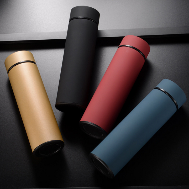 Smart Thermos Bottle with Digital Temperature Display - TempKeeper-Gold-State of Style