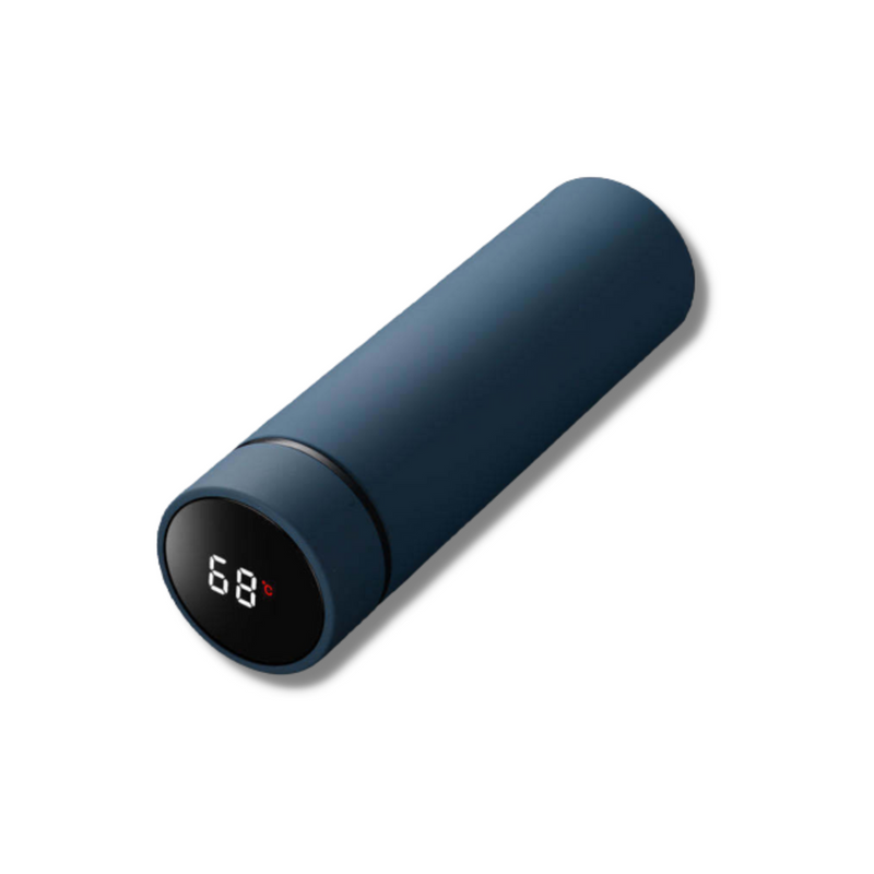 Smart Thermos Flask with Digital Temperature Display - TempKeeper-Blue-State of Style