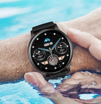 Smartwatch and Fitness Tracker with Bluetooth - SmartVibe Pro-Black-State of Style