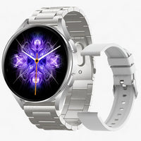 Smartwatch for Health and Style - Evelyne-Silver Steel-State of Style