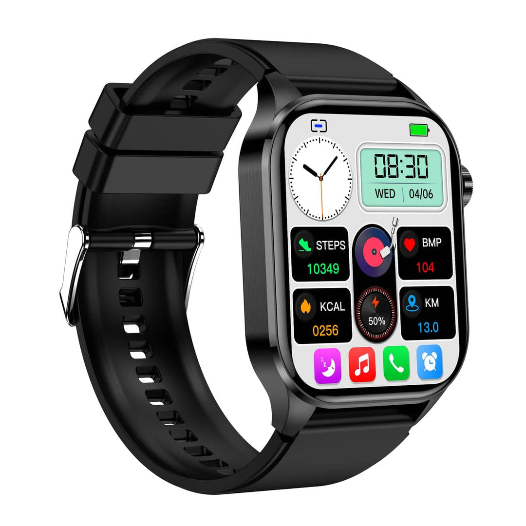 Smartwatch with ECG, Blood Sugar and Blood Pressure Monitoring - HealthSync-Blue-State of Style
