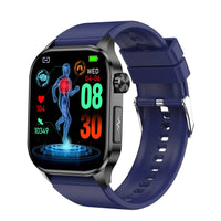 Smartwatch with ECG, Blood Sugar and Blood Pressure Monitoring - HealthSync-Blue-State of Style