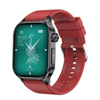 Smartwatch with ECG, Blood Sugar and Blood Pressure Monitoring - HealthSync-Red-State of Style