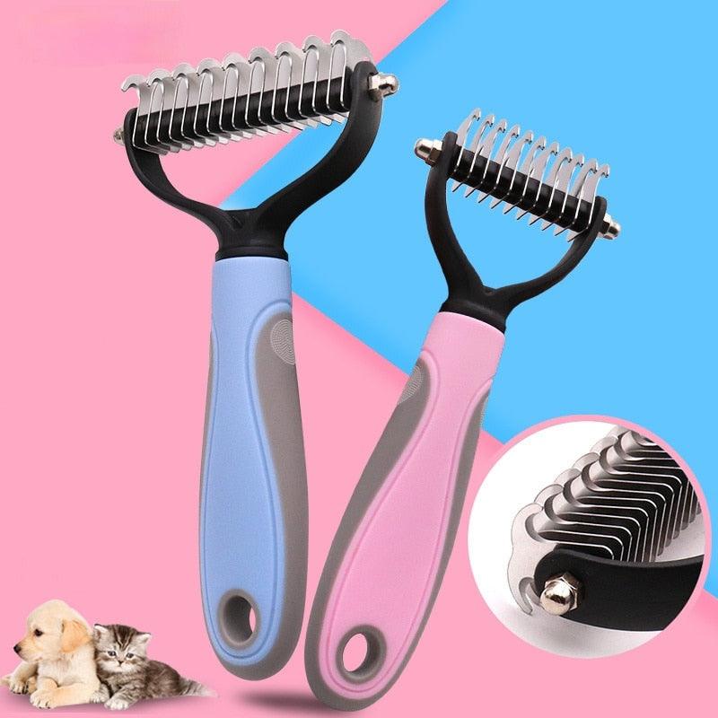 SmoothGroom Double-Sided Pet Grooming Comb-Blue-State of Style