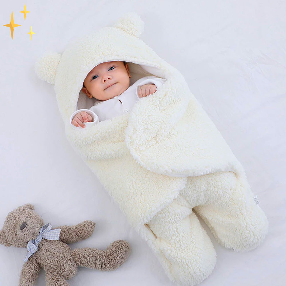 SnuggleNest Baby Sleeping Bag - Soft and Snuggly-White-State of Style