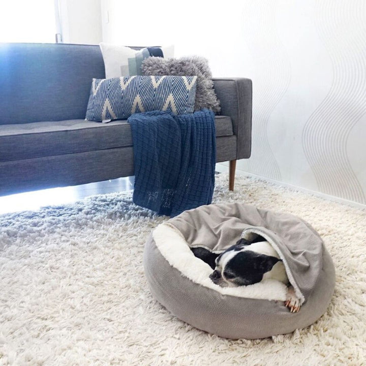 SnuggleNest Dog Cuddle Cave - The Ultimate Comfort for Your Pet-Grey-S (50cm)-State of Style