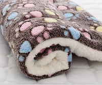 SnuggleSoft Warm Cat Blanket-S-Brown & Paw Prints-State of Style