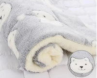 SnuggleSoft Warm Cat Blanket-S-Grey & Bear-State of Style