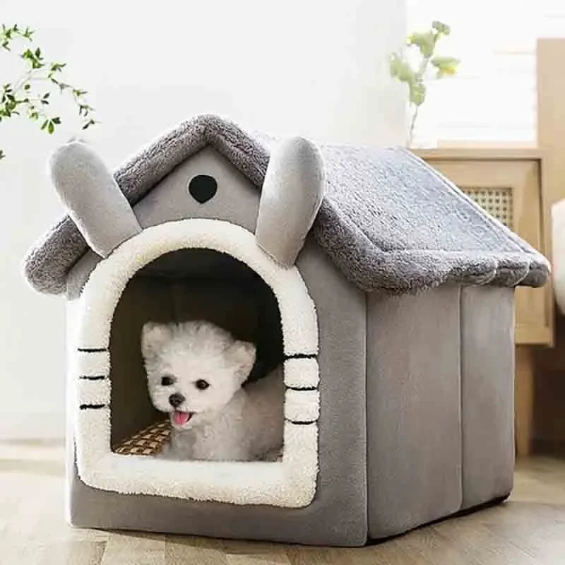 SnugglyNest Indoor Pet House - Snuggly and Cozy-Grey-S-State of Style