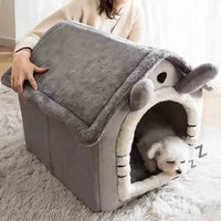 SnugglyNest Indoor Pet House - Snuggly and Cozy-Grey-S-State of Style