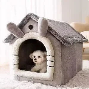 SnugglyNest Indoor Pet House - Snuggly and Cozy-Grey-S-State of Style
