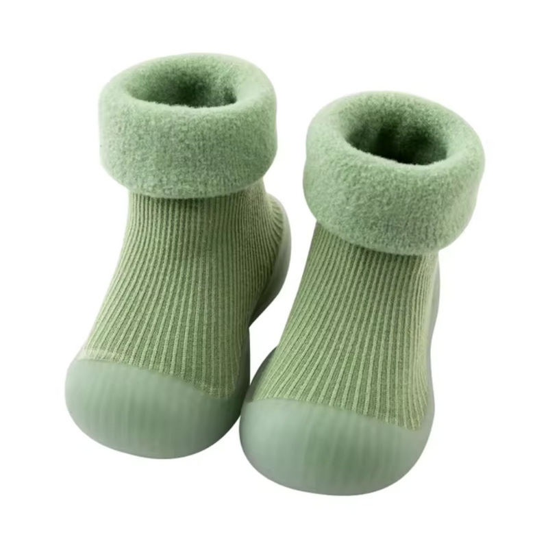 SnugSteps – Comfortable Barefoot Socks for Children-Green-3-4 (11.5cm)-State of Style