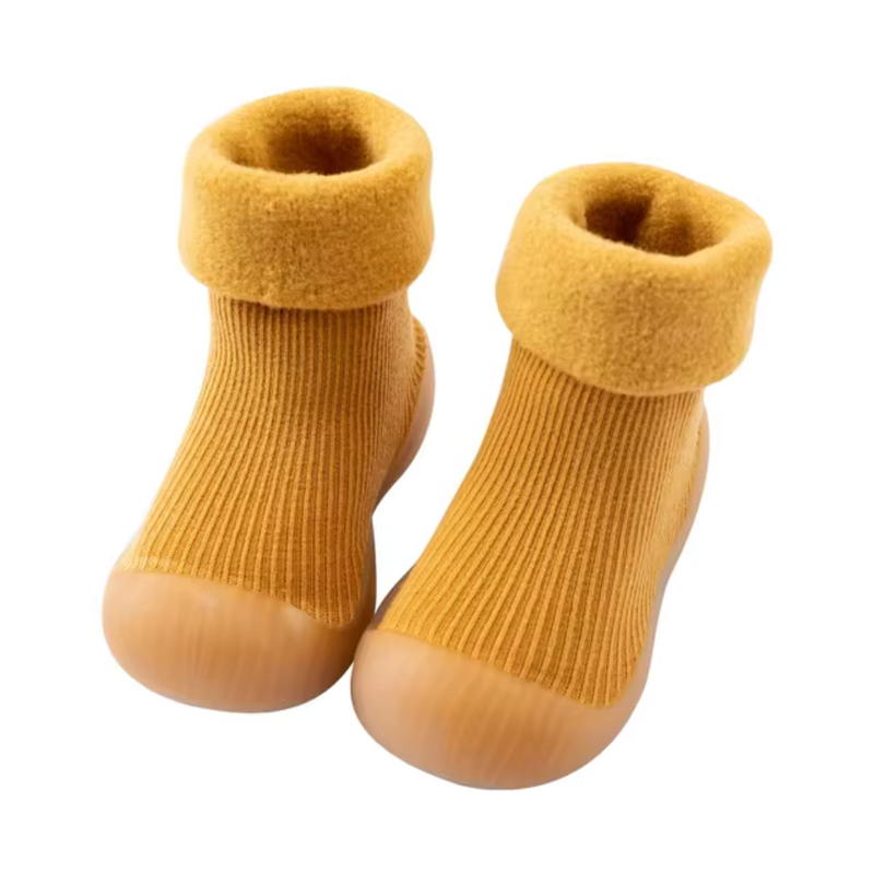 SnugSteps – Comfortable Barefoot Socks for Children-Ochre yellow-3-4 (11.5cm)-State of Style