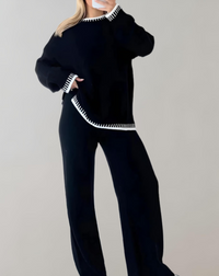Sofia 2-Piece Women's Clothing Set-Black-S-State of Style