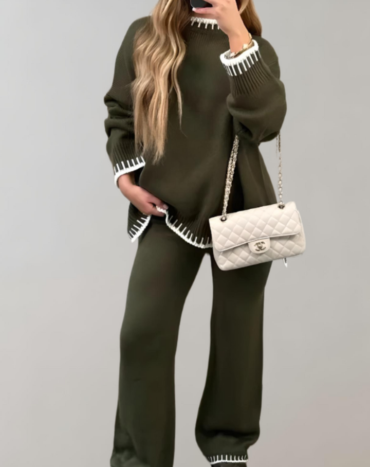 Sofia 2-Piece Women's Clothing Set-Green-S-State of Style
