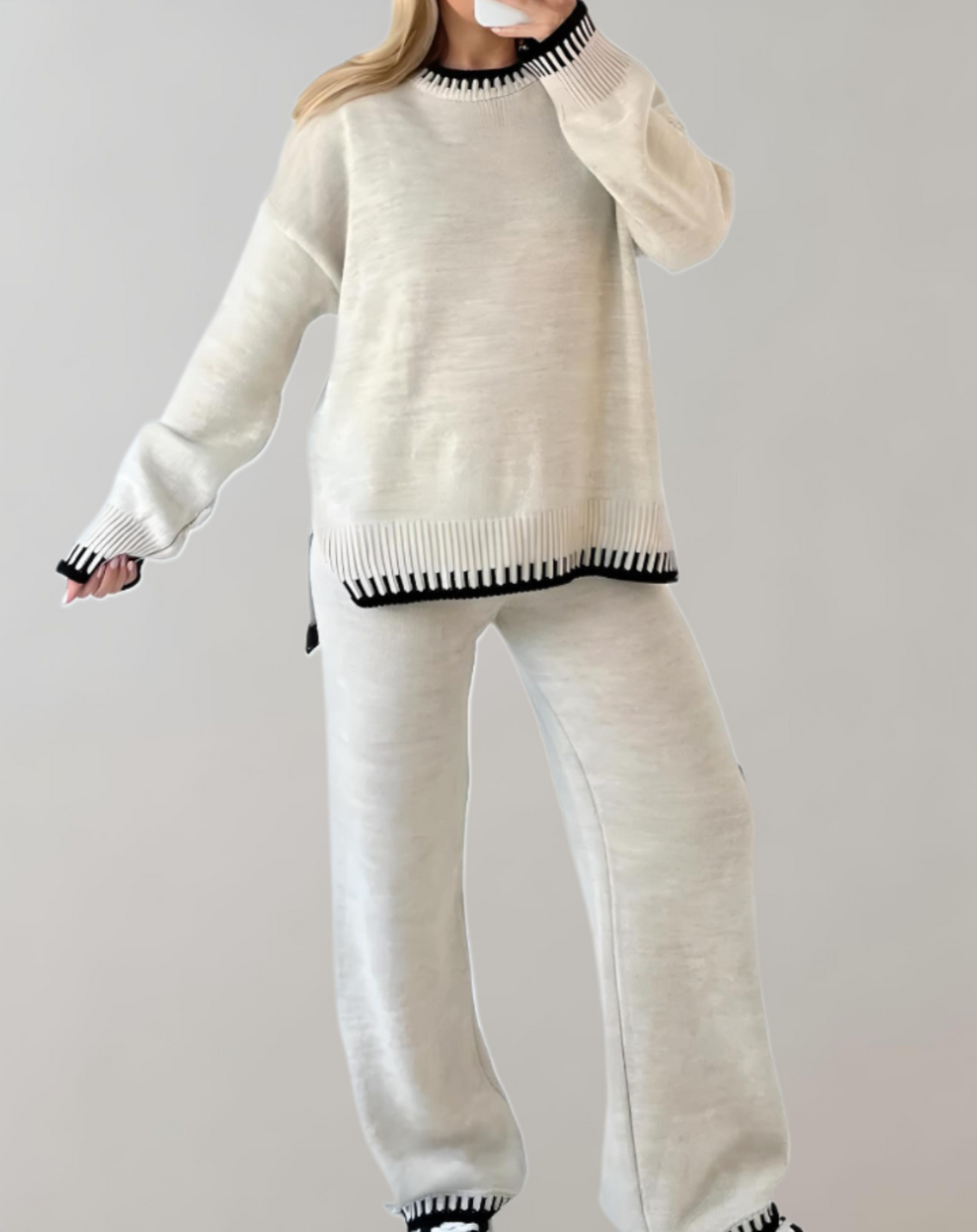 Sofia 2-Piece Women's Clothing Set-White-S-State of Style