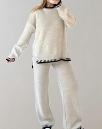 Sofia 2-Piece Women's Clothing Set-White-S-State of Style