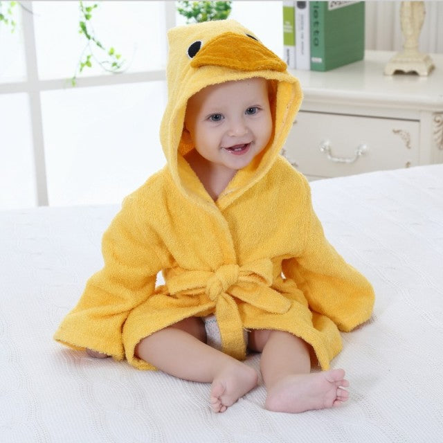 Soft Baby Animal Bathrobe - AnimalHug-Duck-0-1 Year-State of Style
