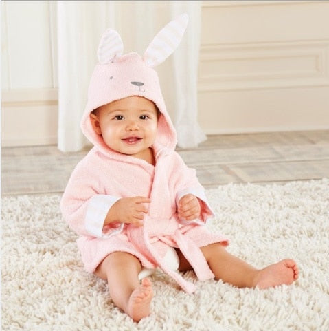 Soft Baby Animal Bathrobe - AnimalHug-Pink Bunny-0-1 Year-State of Style