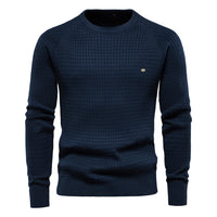 Soft Cotton Men's Sweater - Sven-Dark Blue-S-State of Style
