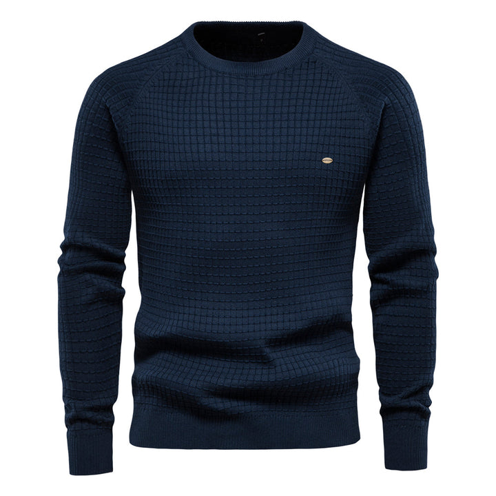 Soft Cotton Men's Sweater - Sven-Dark Blue-S-State of Style