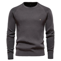 Soft Cotton Men's Sweater - Sven-Dark Gray-S-State of Style