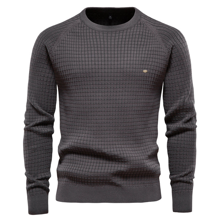 Soft Cotton Men's Sweater - Sven-Dark Gray-S-State of Style