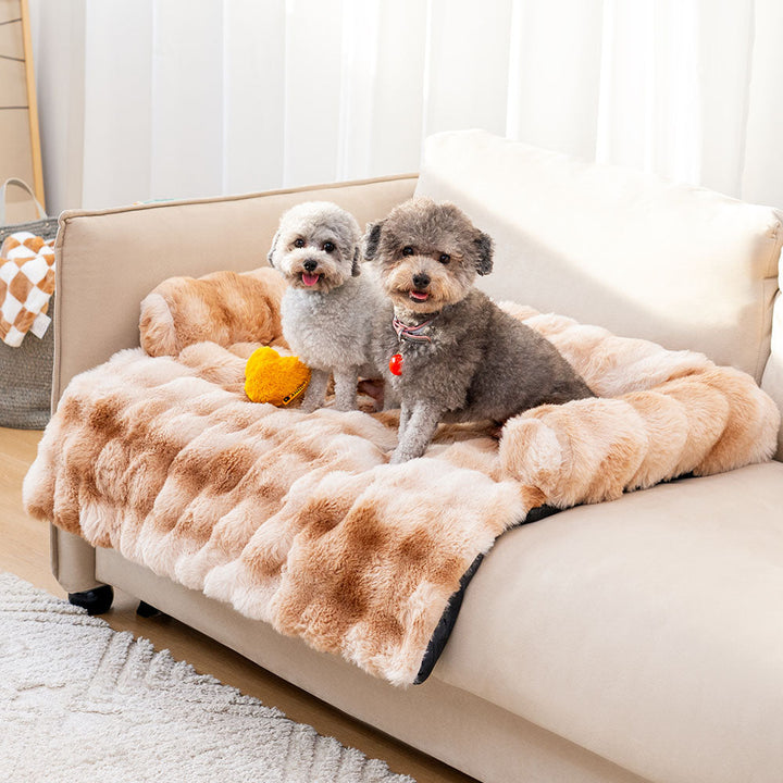 Soft Dog Bed - PlushNest-Tie-Dye Brown-S-State of Style