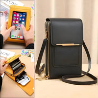 Soft Leather Shoulder Bag with Anti-Theft Protection - SafeTouch-Pink-State of Style